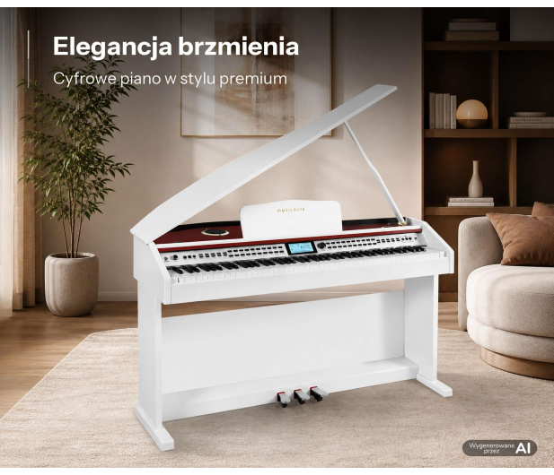 MusicMate Fortepian cyfrowy MM-P500-W DreamHarmony - 1588138 - zdjęcie 21